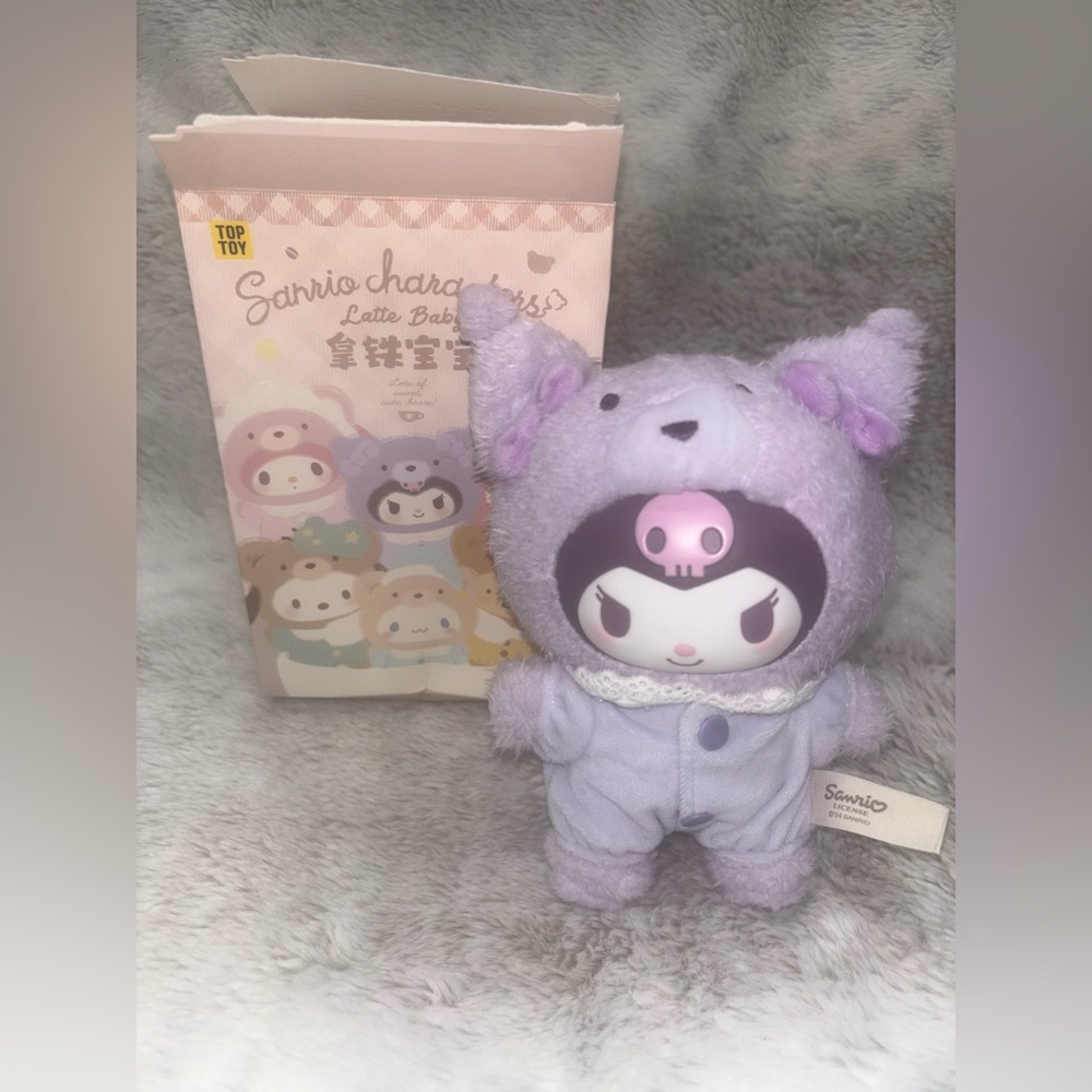 TOP TOY Sanrio Characters Latte Baby Vinyl Plush Blind Box - Kuromi